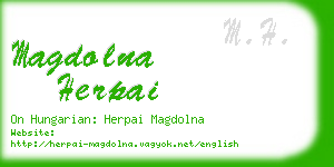 magdolna herpai business card